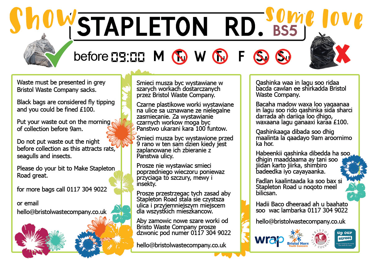 Stapleton Road Bin Rota