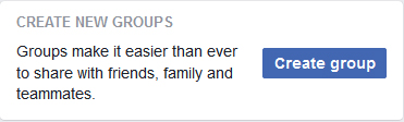 setting up a facebook group