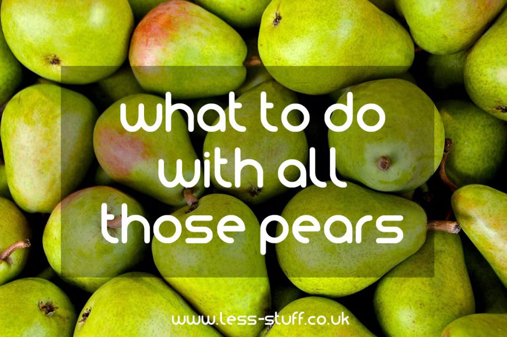 what to do with all those pears
