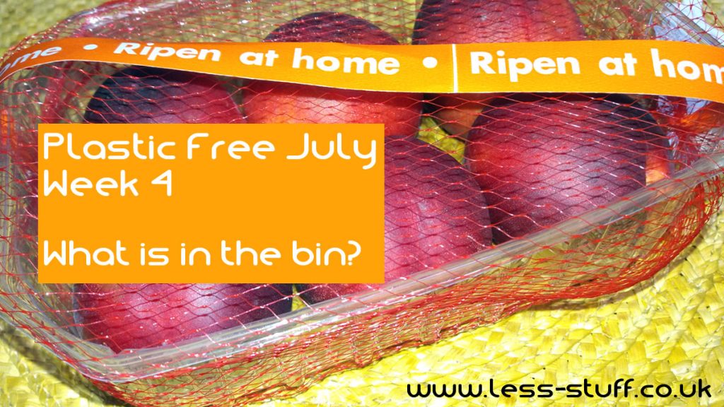 Plastic Free July Week 4 What is in the bin?