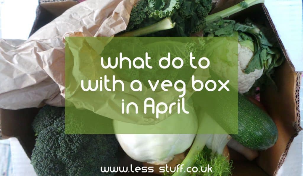 picture of an April veg box