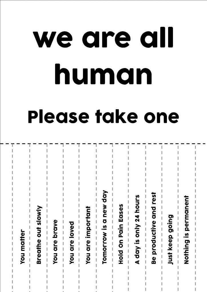 we are all human poster