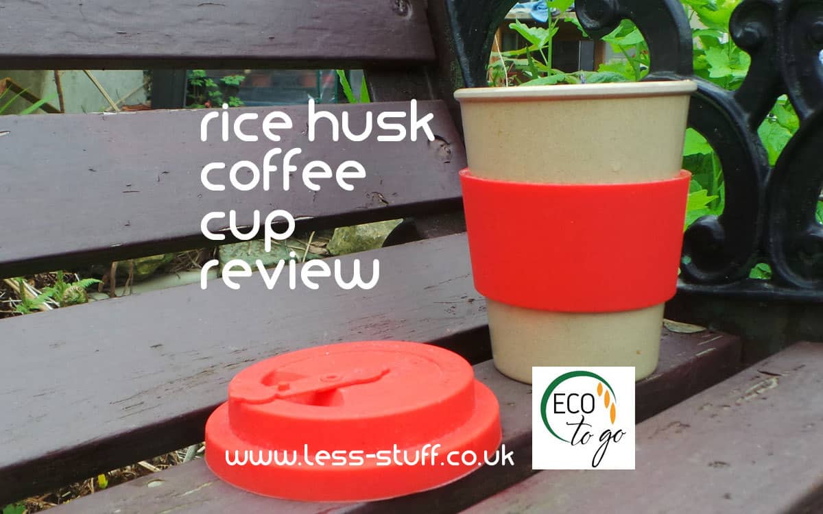 bioGo Cup | Rice Husk Fibre | BPA-Free, Double Wall Insulation Reusable Coffee Cups | Office, Car, On-The-Go Travel Mug | Screw Tight Lid, Secure