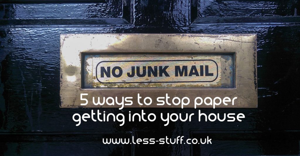 5 ways to stop paper getting into your house