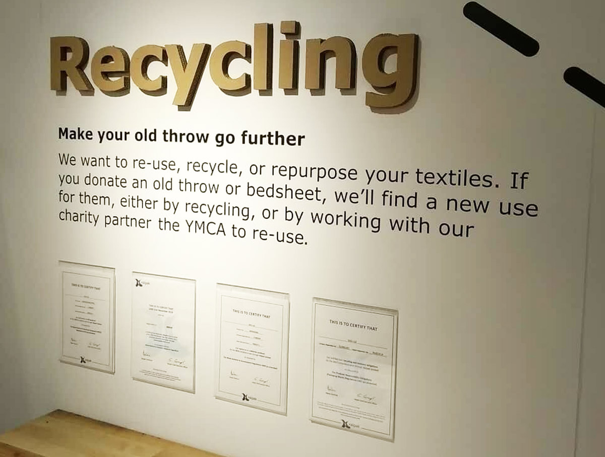 Ikea Textiles recycling bin