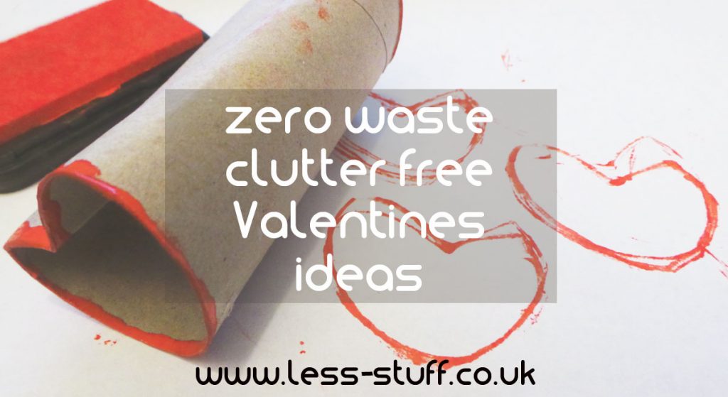 zero waste and clutter free Valentines ideas